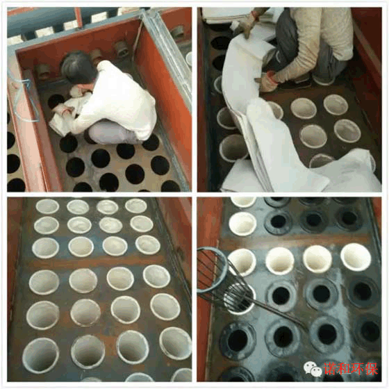 花板、布袋、骨架安裝示意圖